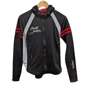 Barrett-Jackson Women's Reflective Hoodie Jacket Size Small